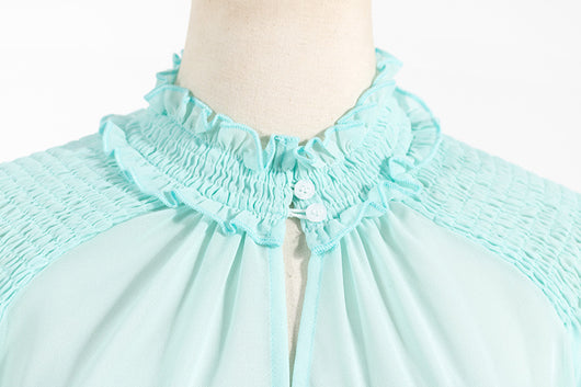 Blusa de Gasa Manga Larga Suelta para Mujer - Image 5