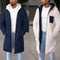 Abrigo Impermeable Reversible con Capucha y Cierre Doble para Hombre