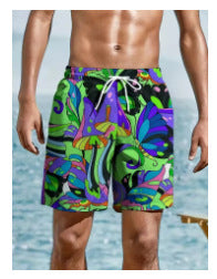 Shorts Casuales con Estampado Geométrico para Hombre - Image 14
