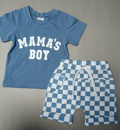 Conjunto Dos Piezas: Short y Blusa Cuello Redondo a Cuadros - Image 7