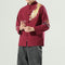 Chaqueta Casual para Hombre con Bordados en Mangas Largas
