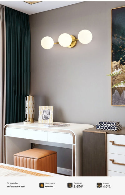 Lámpara Minimalista de Cristal para Mesita de Noche - Image 31