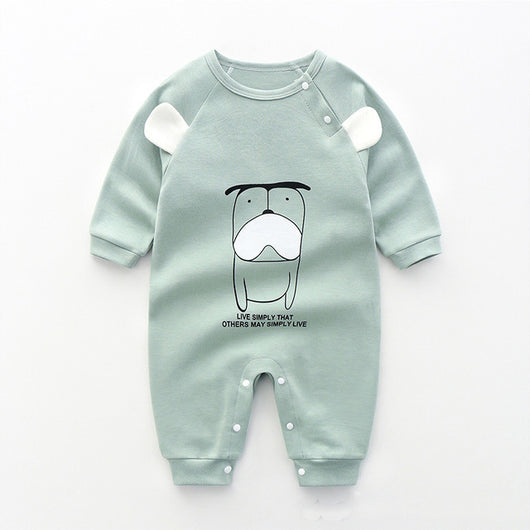 Pijama Enterizo de Algodón para Bebé - Diseño Princesa con Mangas Largas - Image 2