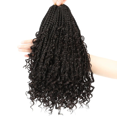 Peluca de Cabello Sintético con Trenzas de Tres Hilos - Image 8