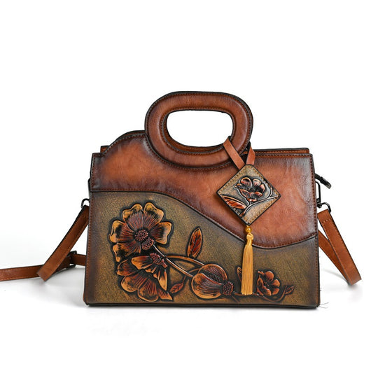 Bolso Crossbody Étnico Artesanal con Textura en Relieve para Mujer - Image 8