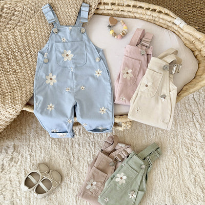 Pelele Infantil sin Mangas con Bordado Floral - Image 19