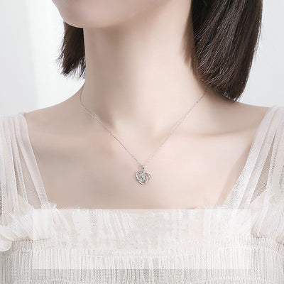 Cadena de Cuello Moissanita Platino de Lujo