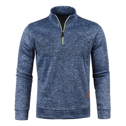 Suéter para Hombre con Cierre de Cremallera en el Cuello - Otoño e Invierno - Image 10