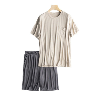Conjunto de Pijama Ligero para Hombre - Camiseta y Shorts de Verano - Image 5
