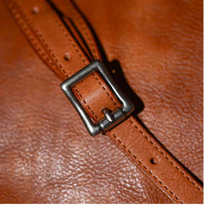 Bolsa de Cuero Curtido al Natural Hecha a Mano para Hombre - Image 13