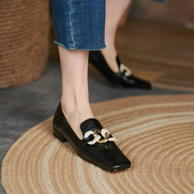 Mocasines de Tacón en Cuero Charol para Mujer - Image 4