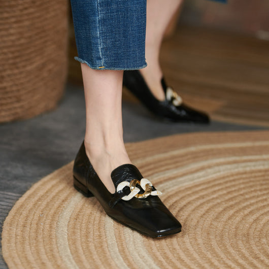 Mocasines de Tacón en Cuero Charol para Mujer - Image 4