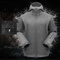 Traje Térmico Táctico Shark Skin Camuflaje Militar - Chaqueta Soft Shell Gruesa Talla Grande