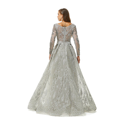 Vestido de Noche Elegante con Encaje Calado y Textura Luxury - Image 14