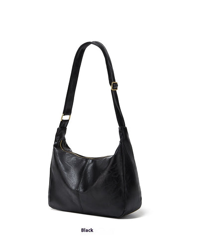 Bolso Tote Retro de Gran Capacidad en Colores Sólidos para Mujer - Image 17