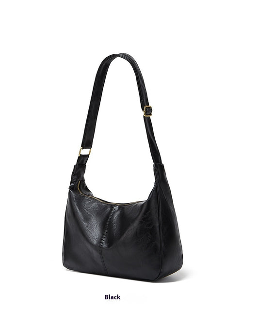 Bolso Tote Retro de Gran Capacidad en Colores Sólidos para Mujer - Image 17