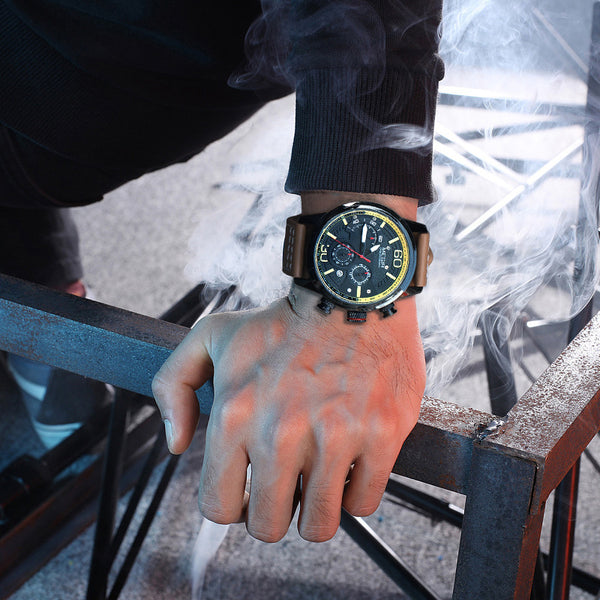 Reloj Deportivo Militar Multifuncional con Cronógrafo y Calendario