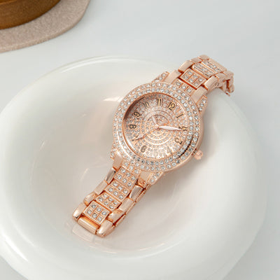 Reloj de Diamantes Digitales con Números Romanos y Brillantes para Mujer - Image 15