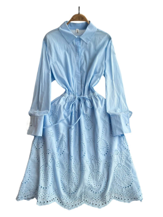 Vestido Midi Ajustado con Mangas Farol - Efecto Silueta Esbelta - Image 6