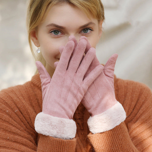 Guantes Térmicos para Esquí con Pantalla Táctil - Ante Cálido Invierno