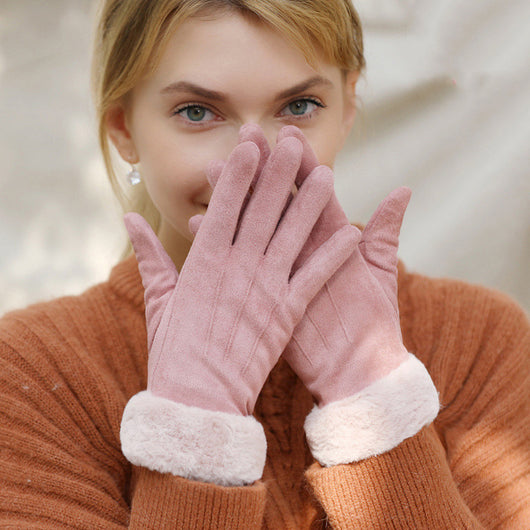 Guantes Térmicos para Esquí con Pantalla Táctil - Ante Cálido Invierno