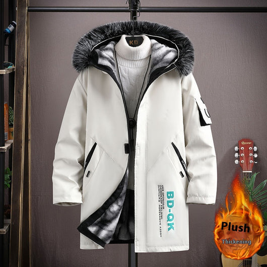 Chaqueta Casual de Fleece con Capucha para Hombre - Image 4