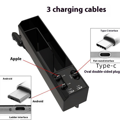 Organizador de Auto con Cargador Dual USB y Almacenamiento Inteligente - Image 11