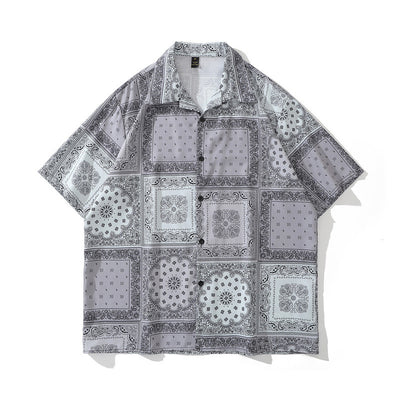 Camisa Retro Estampado Floral para Hombre - Image 3