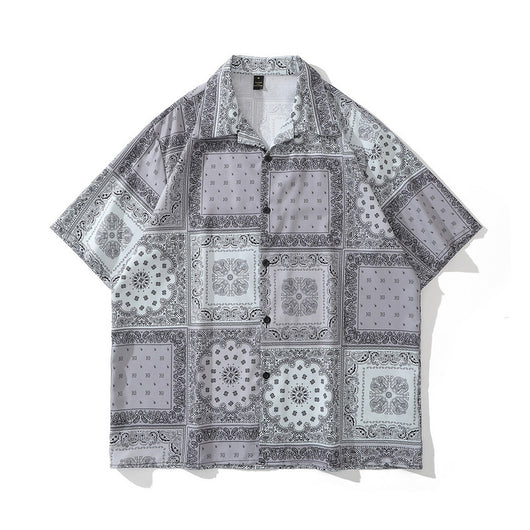 Camisa Retro Estampado Floral para Hombre - Image 3