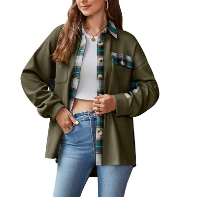 Chaqueta Suéter Cuadrillé Boyfriend Holgada de Punto Waffle - Image 8