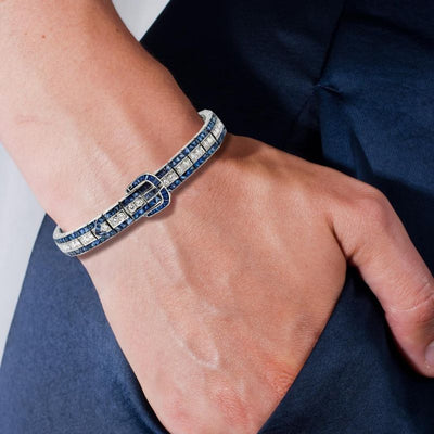 Pulsera de Oro 925 con Acero de Alto Carbono