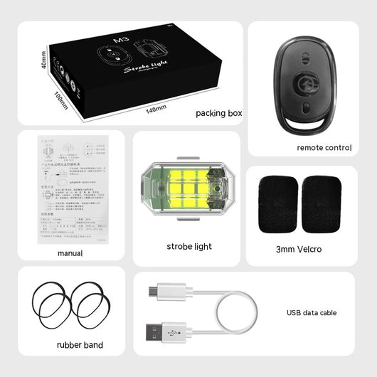 Lámpara LED para Dron con Control Remoto Impermeable y Luces Intermitentes - Image 4