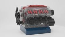 Modelo de Motor V8 para Experimentos de Física - Secundaria
