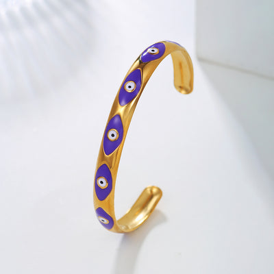 Pulsera Retro de Acero Titanio Abierta - Estilo INS - Image 12