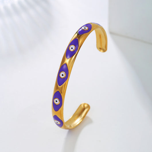 Pulsera Retro de Acero Titanio Abierta - Estilo INS - Image 12