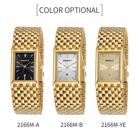 Reloj de Cuarzo Dorado Ultrafino para Pareja - Acero Inoxidable Resistente al Agua - Image 16