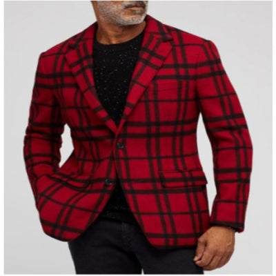 Saco de Cuadros Slim Fit para Hombre - Estilo Casual Moderno - Image 17