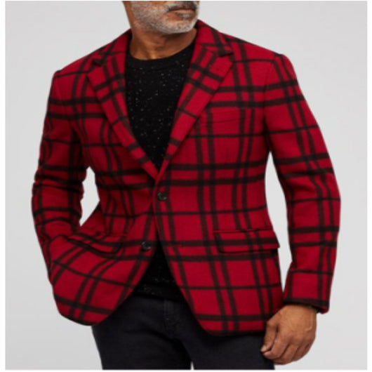 Saco de Cuadros Slim Fit para Hombre - Estilo Casual Moderno - Image 17
