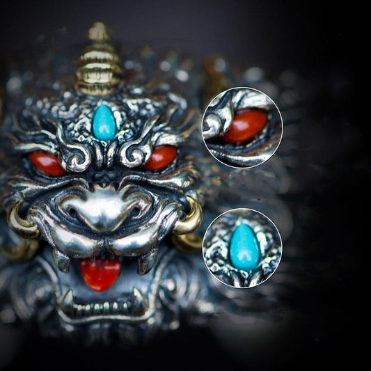Pulsera Pixiu Vintage en Plata Esterlina 925 para Hombre - Image 2