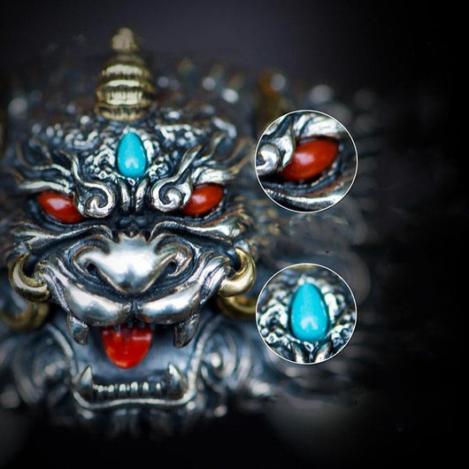 Pulsera Pixiu Vintage en Plata Esterlina 925 para Hombre - Image 2