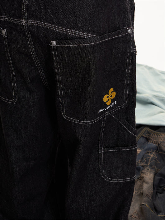Jeans Retro Americano Desgastado Mujer Corte Recto Holgado - Image 11