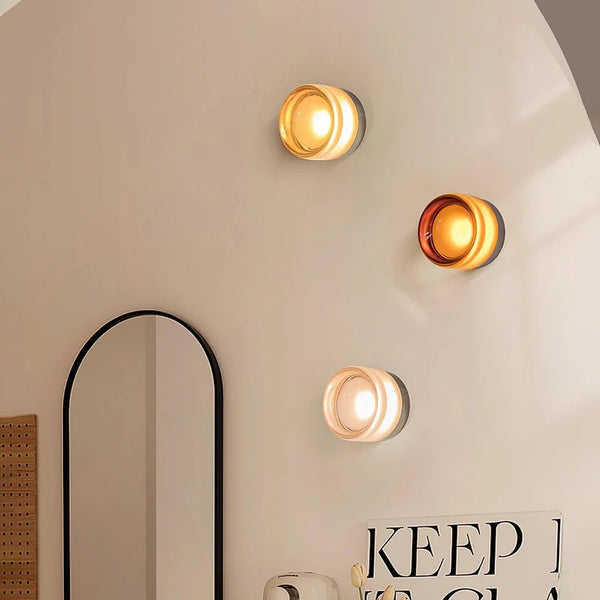 Lámpara de Pared Efecto Ondas de Agua - Acrílico Minimalista para Sala y Dormitorio