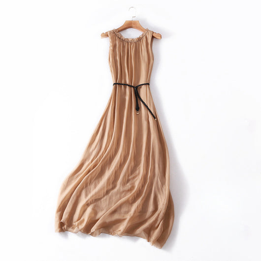 Vestido Chaleco Elegante sin Mangas Efecto Silueta Esbelta - Image 39