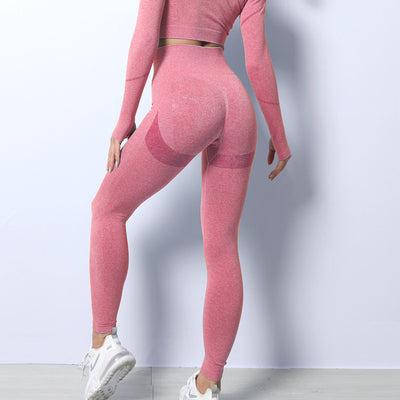 Leggins Yoga Cintura Alta Durazno con Diseño Europeo y Americano - Image 7
