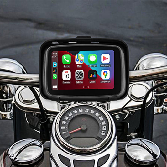 GPS Moto 5 pulgadas Wireless CarPlay Impermeable Portátil