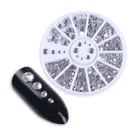 Caja de Diamantes para Manicura con Baño de Oro - 12 Diseños de Formas Fancy - Image 8