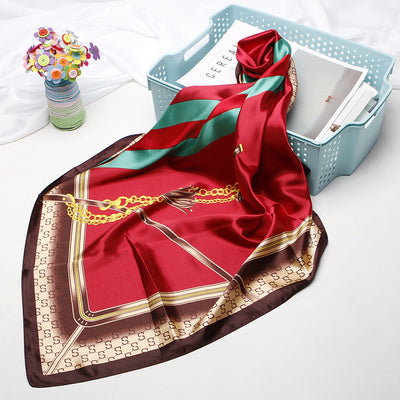 Pañuelo de Seda 90cm Estampado Anacardo - Image 43