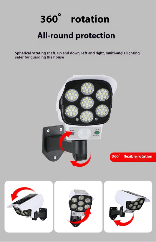 Lámpara LED Solar con Sensor de Movimiento para Exteriores - Impermeable - Image 13