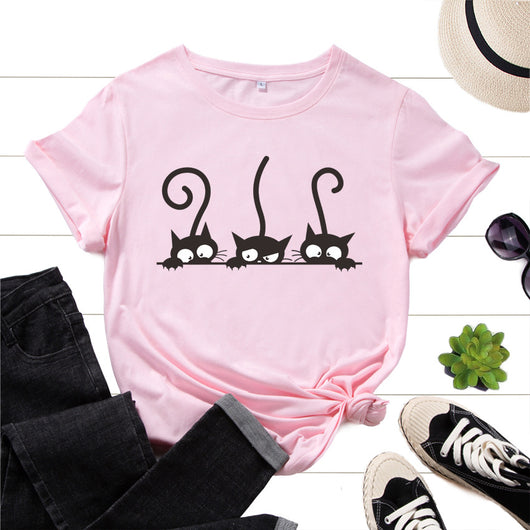Camiseta de Algodón para Mujer - Manga Corta Perfecta para Verano - Image 4