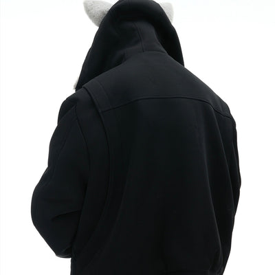 Suéter Hoodie Reversible de Algodón para Parejas - Abrigo de Montaña - Image 7